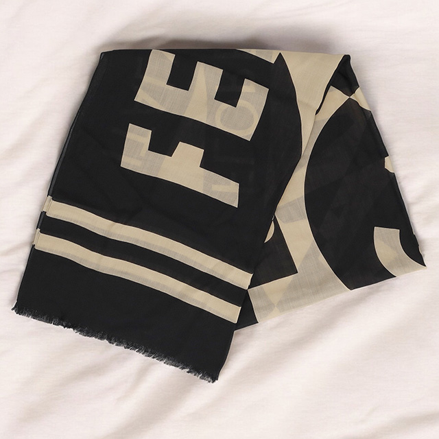 フェラガモ ストール メンズ レディース ブランド Ferragamo 520122 ブラック/ベージュ