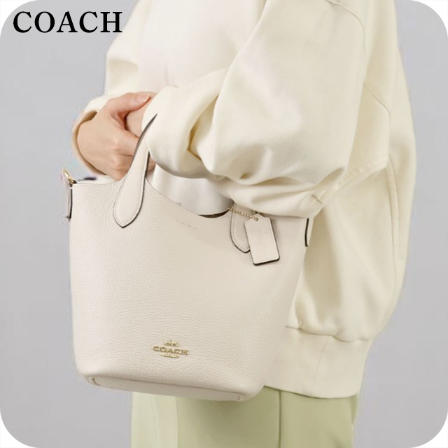 コーチ ハンドバッグ レディース ブランド COACH レザー CR168 IMCHK ホワイト 軽量 小さめ 手提げ 高級 おしゃれ プレゼント 女性 実用的 かわいい