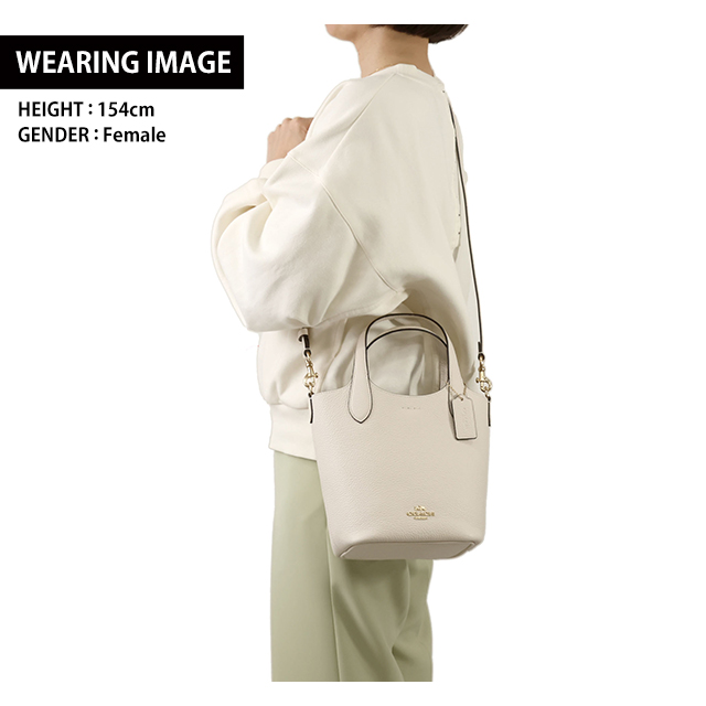 コーチ ハンドバッグ レディース ブランド COACH レザー CR168 IMCHK ホワイト 軽量 小さめ 手提げ 高級 おしゃれ プレゼント 女性 実用的 かわいい_7