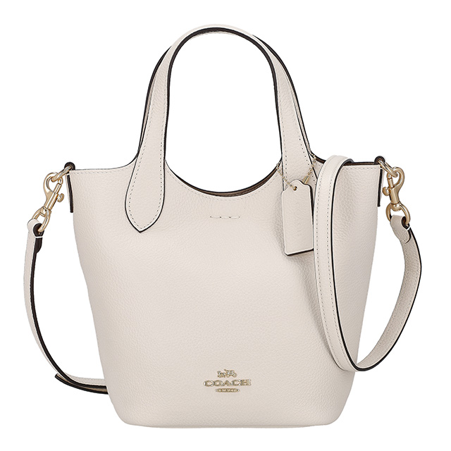 コーチ ハンドバッグ レディース ブランド COACH レザー CR168 IMCHK ホワイト 軽量 小さめ 手提げ 高級 おしゃれ プレゼント 女性 実用的 かわいい_1