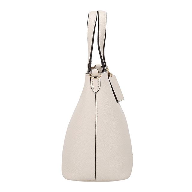 コーチ ハンドバッグ レディース ブランド COACH レザー CR168 IMCHK ホワイト 軽量 小さめ 手提げ 高級 おしゃれ プレゼント 女性 実用的 かわいい_5