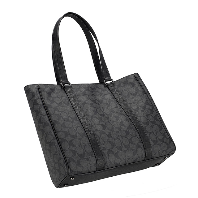 コーチ トートバッグ メンズ ブランド COACH CR385 QBMI5 チャコール/ブラック 軽量 手提げ ブランド 高級 おしゃれ プレゼント 男性 実用的 かっこいい_2