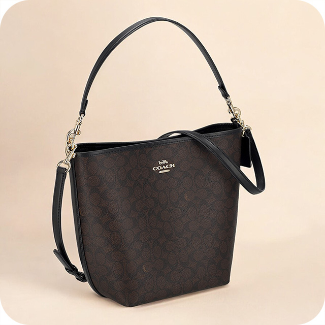 コーチ ハンドバッグ メンズ レディース ブランド COACH レザー CT802 IMXAQ ダークブラウン/ブラック