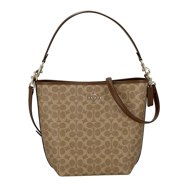 コーチ ハンドバッグ メンズ レディース ブランド COACH レザー CT802 IMXHE ライトブラウン_1