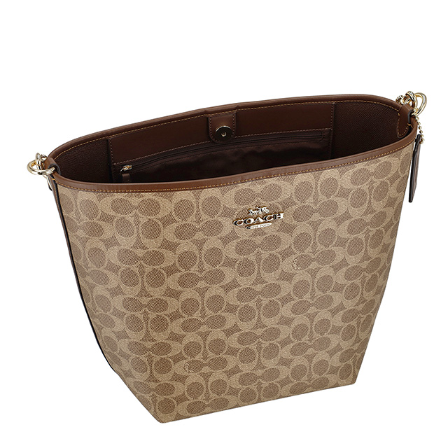 コーチ ハンドバッグ メンズ レディース ブランド COACH レザー CT802 IMXHE ライトブラウン_4