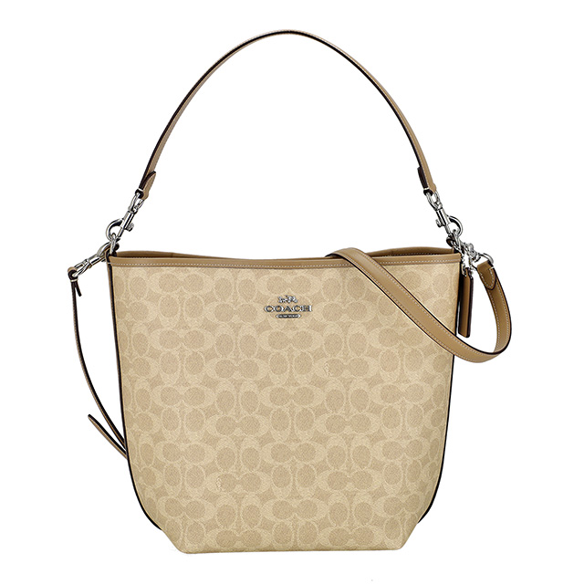 コーチ ハンドバッグ メンズ レディース ブランド COACH レザー CT802 SVPWH サンド/トープ_1