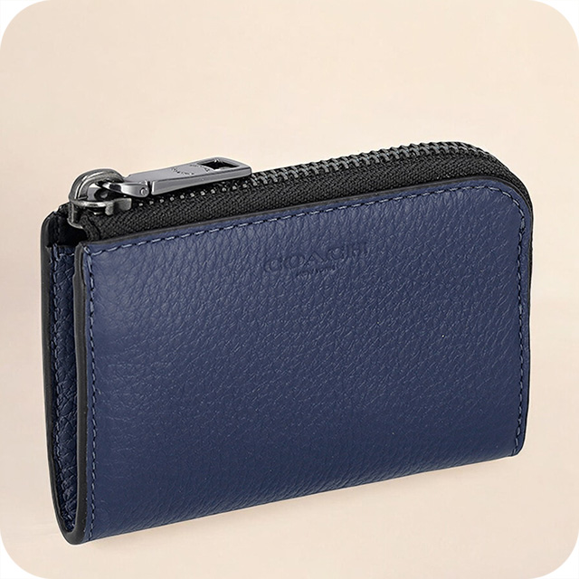 コーチ ケース メンズ ブランド COACH レザー CW358 QBDEB ディープブルー 小銭入れ 小さい 高級 おしゃれ プレゼント 実用的