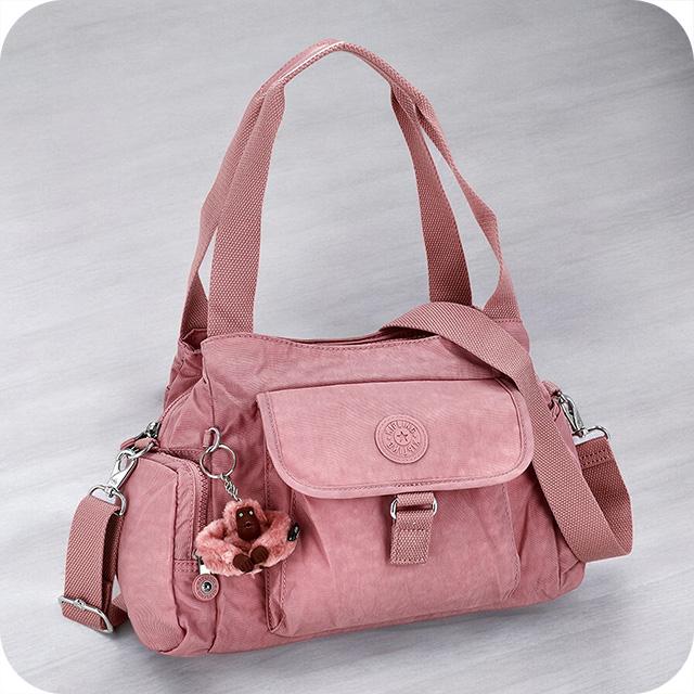 フェンディ キャナイ ショルダーバッグ レザー 8BT283 ピンク