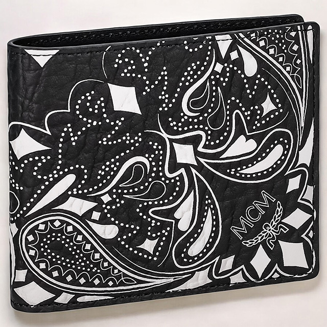 エム シー エム 二つ折り財布 メンズ レディース ブランド MCM MXSDATA07 ブラック ウォレット 高級 おしゃれ プレゼント 実用的