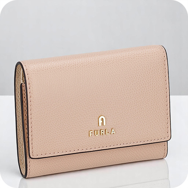 フルラ 三つ折り財布 レディース ブランド FURLA レザー WP00454-ARE000 ピンクベージュ ウォレット 高級 おしゃれ プレゼント 実用的