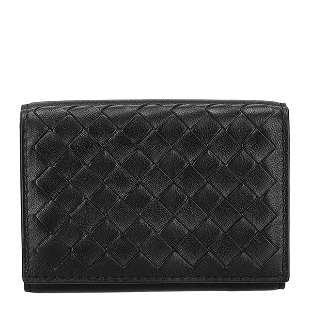 ボッテガ・ヴェネタ 三つ折り財布 メンズ ブランド BOTTEGA VENETA 515385-V3UN2 ブラック ウォレット 高級 おしゃれ プレゼント 実用的_1