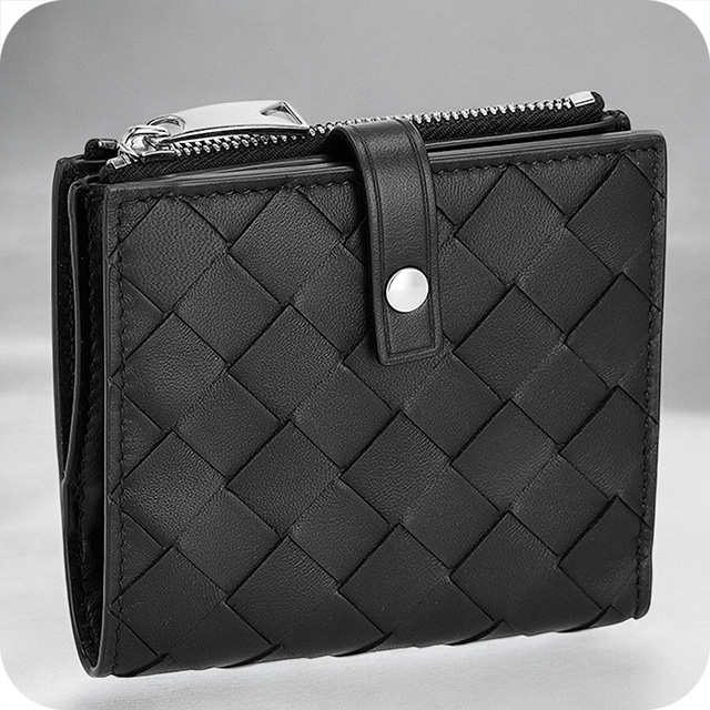 る*い様 Bottega Veneta ブラック 二つ折り財布 BOTTEGA VENETA 2つ折り財布(ブラック) ボッテガヴェネタ (ボッテガ