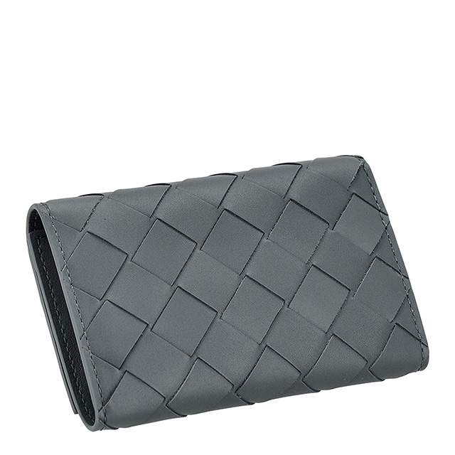 ボッテガ・ヴェネタ キーケース メンズ レディース ブランド BOTTEGA VENETA イントレチャート レザー 630336-V3US1 ブルーグレー 高級 おしゃれ プレゼント 実用的_2