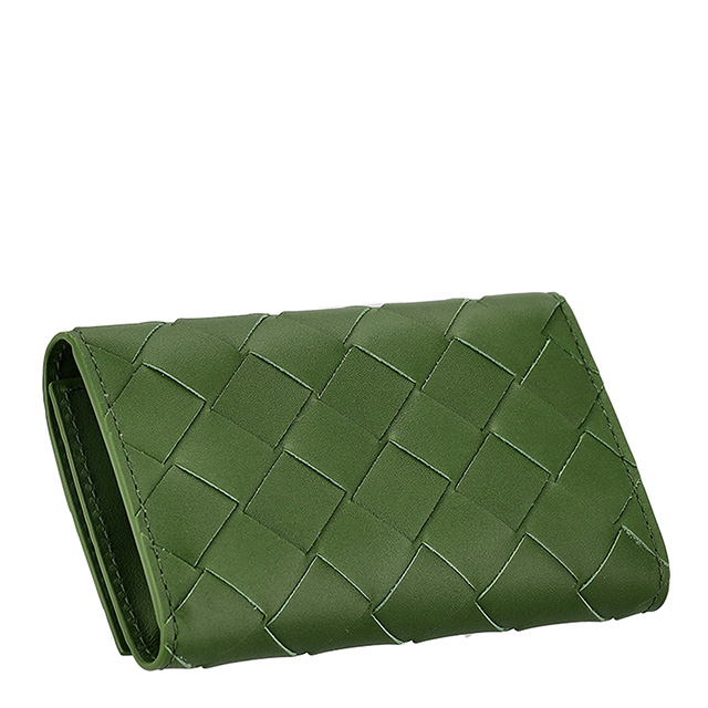 ボッテガ・ヴェネタ キーケース メンズ レディース ブランド BOTTEGA VENETA イントレチャート レザー 630336-V3US1 グリーン 高級 おしゃれ プレゼント 実用的_2