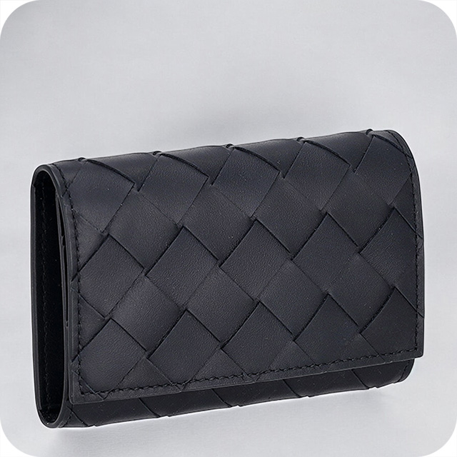 BOTTEGA VENETA ブラックレザーキーケース BOTTEGA VENETA ブラック