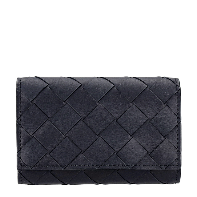 ボッテガ・ヴェネタ キーケース メンズ レディース ブランド BOTTEGA VENETA イントレチャート レザー 630336-V3US1 ネイビー 高級 おしゃれ プレゼント 実用的_1