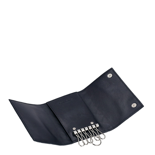 ボッテガ・ヴェネタ キーケース メンズ レディース ブランド BOTTEGA VENETA イントレチャート レザー 630336-V3US1 ネイビー 高級 おしゃれ プレゼント 実用的_4