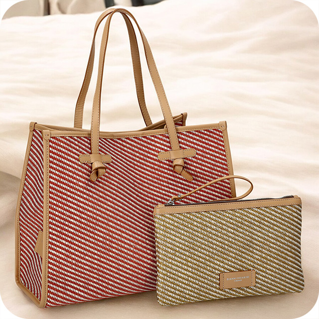 ジャンニキアリーニ トートバッグ レディース ブランド GIANNI CHIARINI BS 9000 SUNFLW レッド 軽量 手提げ 高級 おしゃれ プレゼント 女性 実用的 かわいい