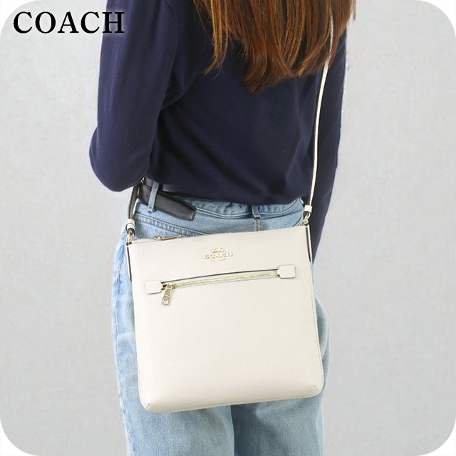 コーチ ショルダーバッグ レディース ブランド COACH レザー C1556 IMCHK チョーク ホワイト 斜めがけ 高級 おしゃれ プレゼント 女性 実用的 かわいい