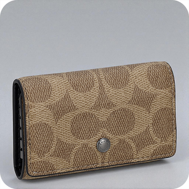 コーチ キーケース メンズ ブランド COACH CAR00 QBTN2 ブラウン 高級 おしゃれ プレゼント 実用的