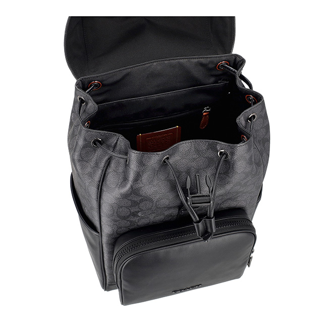 コーチ バックパック メンズ レディース ブランド COACH レザー CT707 QBMI5 ブラック_4