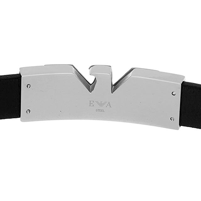 エンポリオ・アルマーニ ブレスレット メンズ ブランド EMPORIO ARMANI EGS3075040 ブラック/シルバー_3