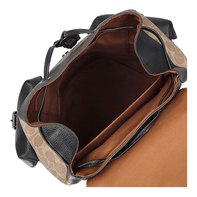 コーチ バックパック メンズ ブランド COACH CW211 QBNRX ライトブラウン/ブラック 旅行カバン ブランド 高級 おしゃれ プレゼント 男性 実用的 かっこいい_3