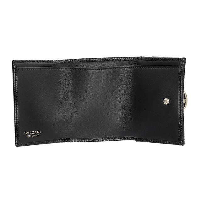 ブルガリ 三つ折り財布 レディース ブランド BVLGARI 288648 BLK ブラック ウォレット 高級 おしゃれ プレゼント 実用的_3
