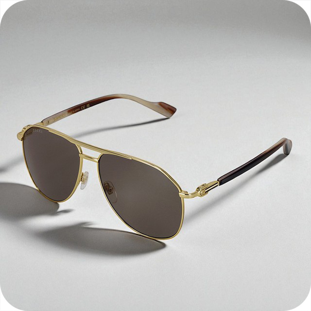 グッチ サングラス メンズ ブランド GUCCI GG1220S 002 ゴールド/ブラウン