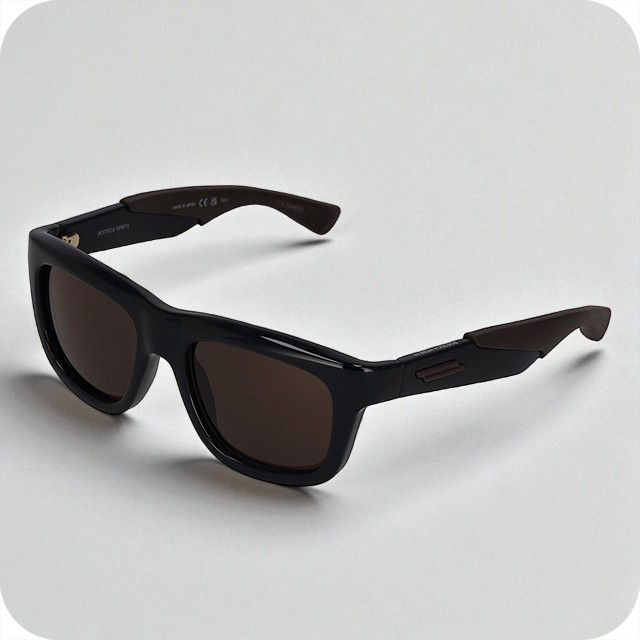 ボッテガ・ヴェネタ サングラス メンズ ブランド BOTTEGA VENETA BV1233S 002 ブラック/ブラウン