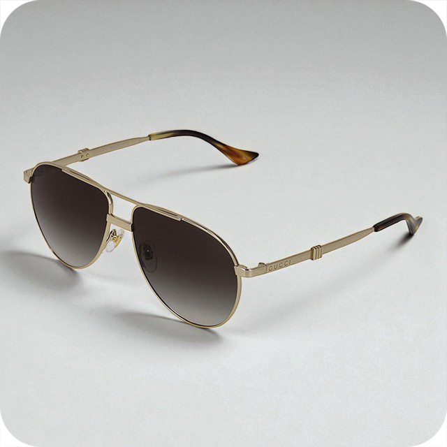 グッチ サングラス メンズ ブランド GUCCI GG1440S 004 ゴールド/ブラウン