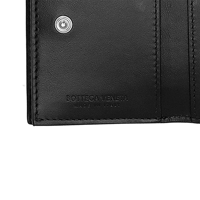 ボッテガ・ヴェネタ 三つ折り財布 レディース ブランド BOTTEGA VENETA 609285-V3UH1 8803 ブラック ウォレット 高級 おしゃれ プレゼント 実用的_6