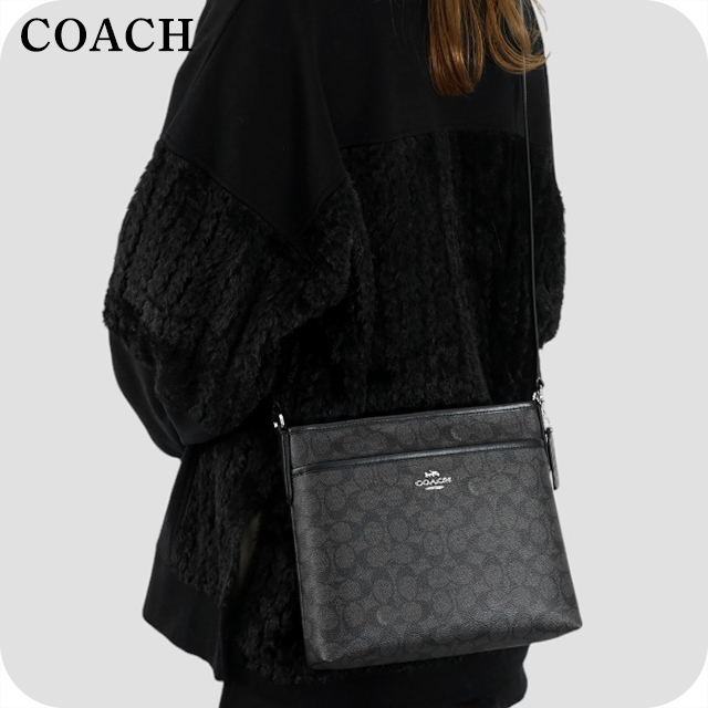 コーチ ショルダーバッグ レディース ブランド COACH CCQ21 SVO1U ブラック 斜めがけ 高級 おしゃれ プレゼント 女性 実用的 かわいい