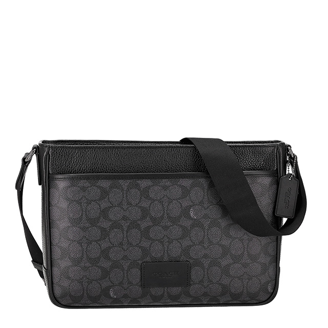 コーチ ショルダーバッグ メンズ ブランド COACH レザー CY824 QBMI5 ブラック 斜めがけ ブランド 高級 おしゃれ プレゼント 男性 実用的 かっこいい_1