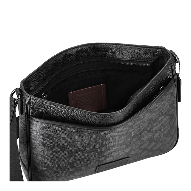 コーチ ショルダーバッグ メンズ ブランド COACH レザー CY824 QBMI5 ブラック 斜めがけ ブランド 高級 おしゃれ プレゼント 男性 実用的 かっこいい_4