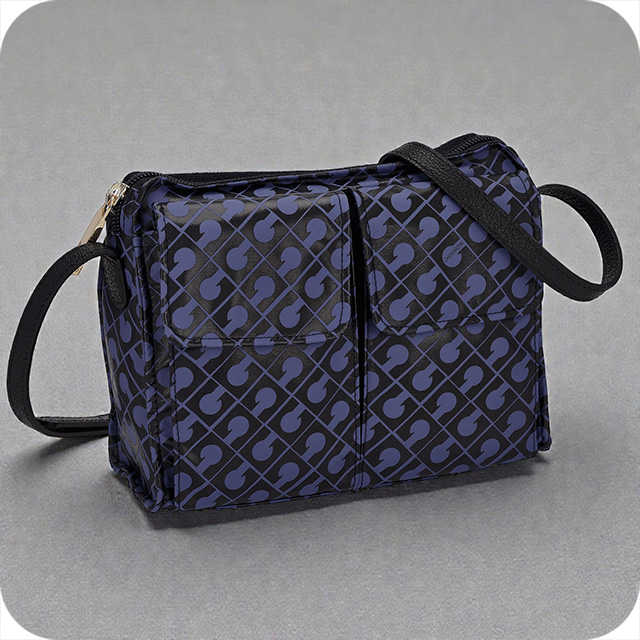 ゲラルディーニ ショルダーバッグ パープル 紫 ポケット GHERARDINI