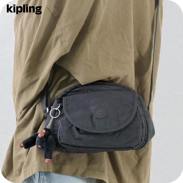 キプリング ショルダーバッグ レディース ブランド Kipling K153130DH BLACK TONAL ブラック 斜めがけ 高級 おしゃれ プレゼント 女性 実用的 かわいい