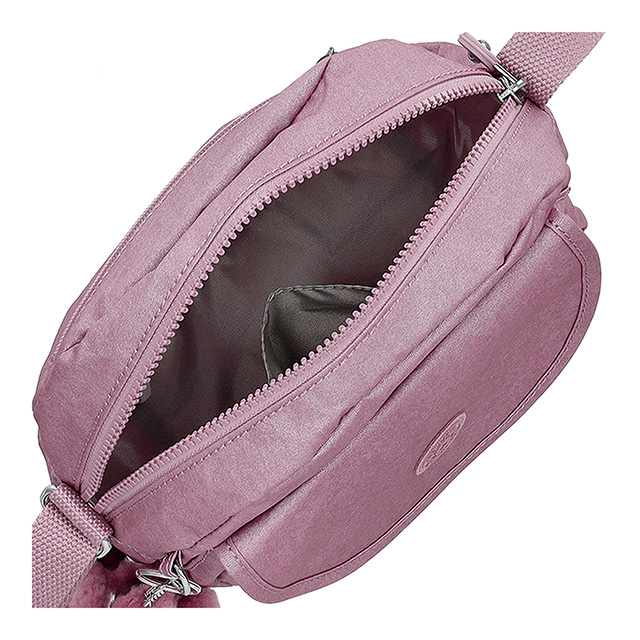 キプリング ショルダーバッグ レディース ブランド Kipling K701209GL BERRY GLOW MET ピンク 斜めがけ 高級 おしゃれ プレゼント 女性 実用的 かわいい_3