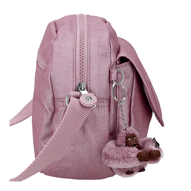 キプリング ショルダーバッグ レディース ブランド Kipling K701209GL BERRY GLOW MET ピンク 斜めがけ 高級 おしゃれ プレゼント 女性 実用的 かわいい_5