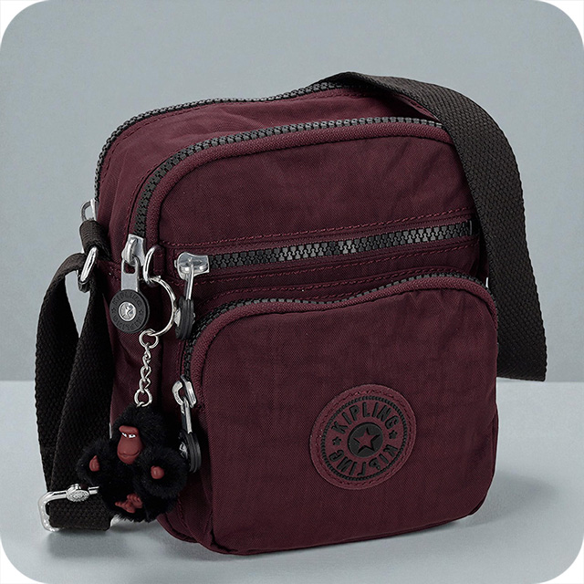 キプリング ショルダーバッグ レディース ブランド Kipling KI91611QG MULBERRY MOCHA ボルドー 斜めがけ 高級 おしゃれ プレゼント 女性 実用的 かわいい