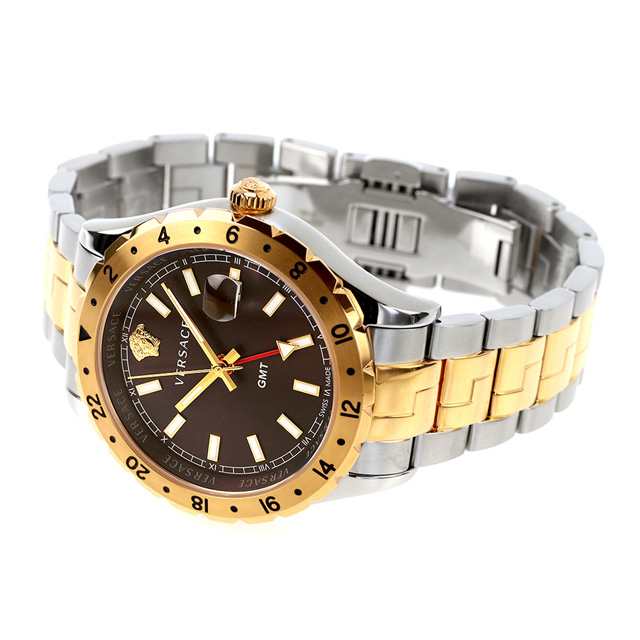 VERSACE ヘレニウム GMT 42mm V11040015 ブラウン | hartwellspremium.com