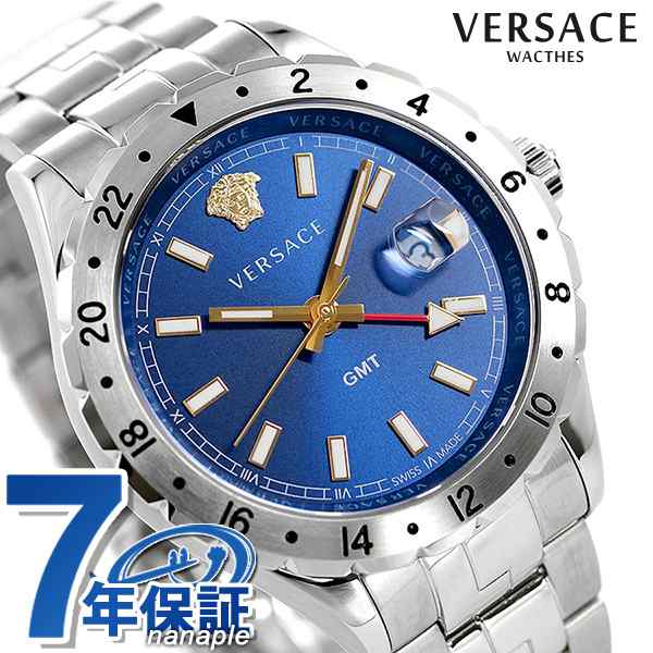 あす着 ヴェルサーチ 時計 メンズ 腕時計 ヘレニウム Gmt 42mm Ve Versace ヴェルサーチェ ブルーの通販はau Pay マーケット 腕時計のななぷれ