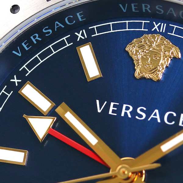 ヴェルサーチ 時計 メンズ 腕時計 ヘレニウム GMT 42mm VE1100119 VERSACE ヴェルサーチェ ブルー｜au PAY マーケット