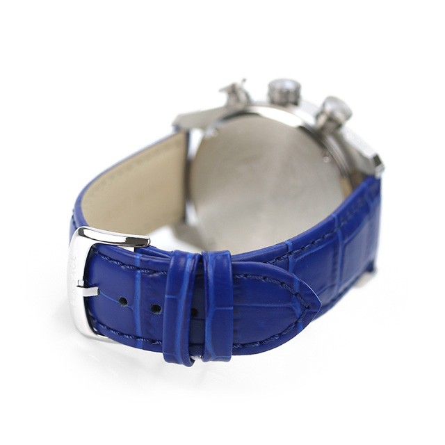 ヴェルサーチ V-レイ クオーツ 腕時計 メンズ クロノグラフ 革ベルト VERSACE VE2I00721 ブルー スイス製｜au PAY マーケット