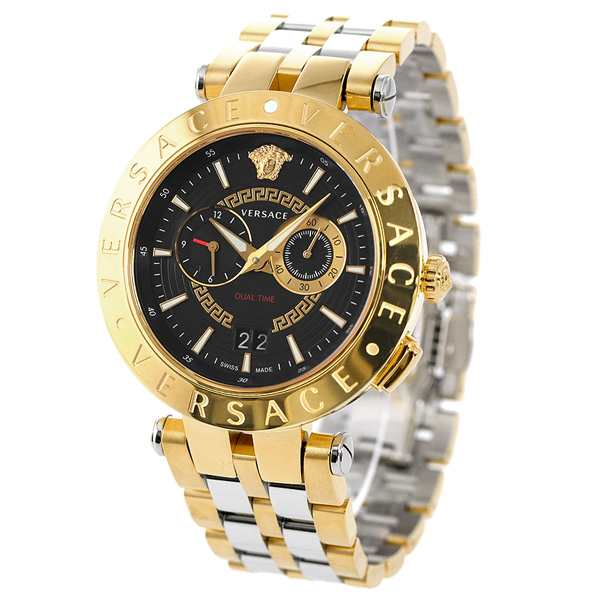 ベルトカラーブラックVersace ヴェルサーチ　Vサーチ　腕時計