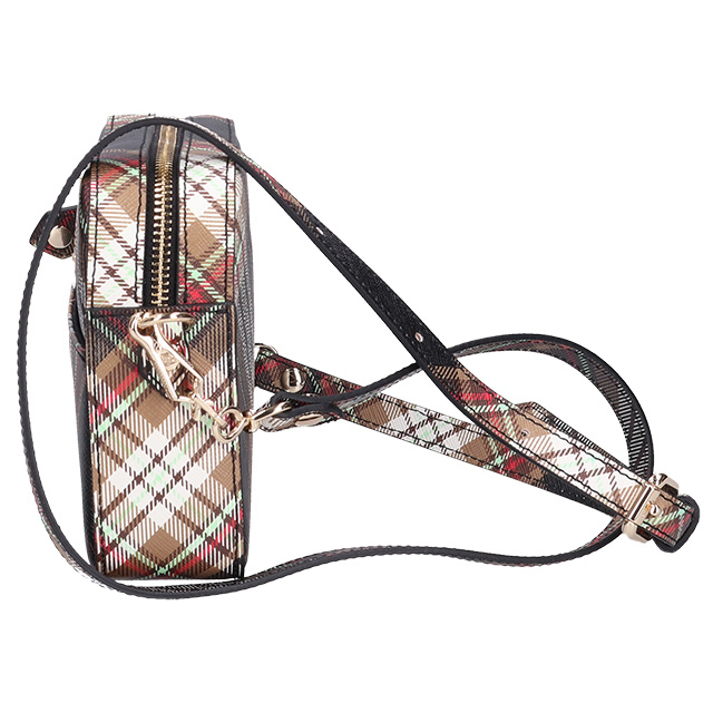 ヴィヴィアン ウエストウッド ショルダーバッグ レディース ブランド Vivienne Westwood ダービー クロスボディ 4304006YU D101 TARTAN BROWN BLACK バッグ ビビアン 斜めがけ 高級 おしゃれ プレゼント 女性 実用的 かわいい_2