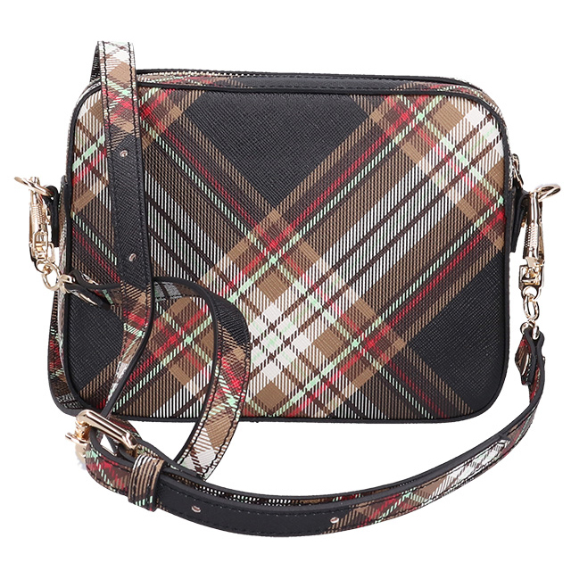 ヴィヴィアン ウエストウッド ショルダーバッグ レディース ブランド Vivienne Westwood ダービー クロスボディ 4304006YU D101 TARTAN BROWN BLACK バッグ ビビアン 斜めがけ 高級 おしゃれ プレゼント 女性 実用的 かわいい_3