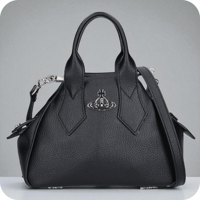 ヴィヴィアン ウエストウッド ハンドバッグ レディース ブランド Vivienne Westwood ヤスミン ロゴ 2WAY 47030006W S000D N403 BLACK バッグ ビビアン 軽量 小さめ 手提げ 高級 おしゃれ プレゼント 女性 実用的 かわいい