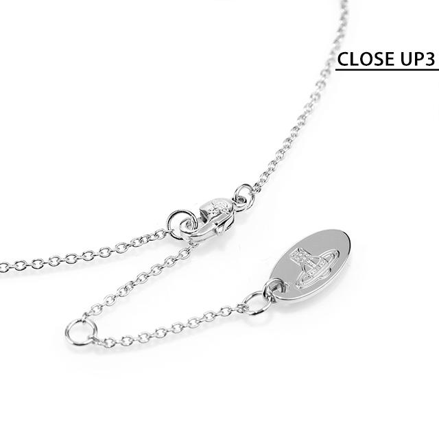 ヴィヴィアン ウエストウッド ネックレス レディース ブランド Vivienne Westwood ロンドン オーブ 真鍮 63020278-02P102 シルバー×クリア アクセサリー ビビアン_3