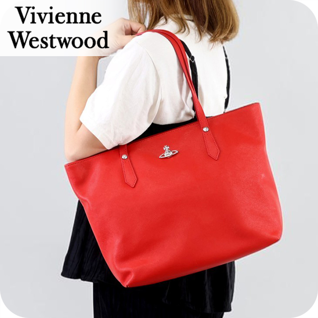 ヴィヴィアン ウエストウッド トートバッグ レディース ブランド Vivienne Westwood 4D010002U L008V H401 レッド ビビアン 軽量 手提げ 高級 おしゃれ プレゼント 女性 実用的 かわいい 47,940円